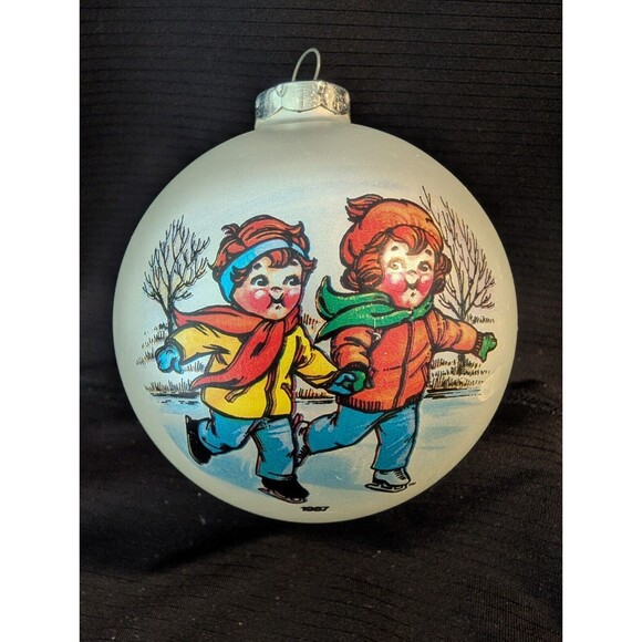 Lot of 17 Campbell's Soup Kids Christmas Ornaments 1980 - 1999 Round 3" dia - Picture 8 of 16